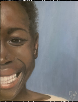 Œuvre contemporaine nommée « Portrait de jeune fille », Réalisée par JEFF