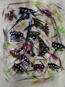 Œuvre contemporaine nommée « les papillons », Réalisée par VIVIANE