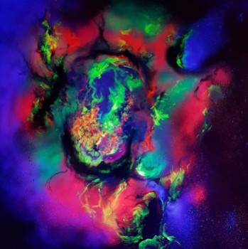 Œuvre contemporaine nommée « Galaxie 8 », Réalisée par SUSANNA MASSA