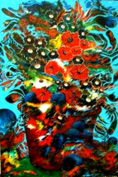 Œuvre contemporaine nommée « "CARSONISME MOUVEMENT" Saison florale du lac St-Jean - Sold / Vendu - Estimation ; 150 000 € », Réalisée par CHARLES CARSON, GMBA, CREATEUR DU MOUVEMENT 'CARSONISME'