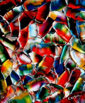 Œuvre contemporaine nommée « Ivre de lumière en transparence - Sold / Vendu - Estimation : 5 000 € », Réalisée par CHARLES CARSON, GMBA, CREATEUR DU MOUVEMENT 'CARSONISME'