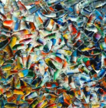 Œuvre contemporaine nommée « Reflet d'automne givré - Sold / Vendu », Réalisée par CHARLES CARSON, GMBA, CREATEUR DU MOUVEMENT 'CARSONISME'