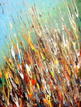 Œuvre contemporaine nommée « Valse printanière - Sold / Vendu - Estimation : 14 500 € », Réalisée par CHARLES CARSON, GMBA, CREATEUR DU MOUVEMENT 'CARSONISME'