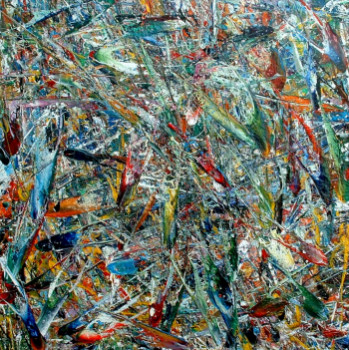 Œuvre contemporaine nommée « Champ fleuri musical - Sold / Vendu - Estimation : 35 000 € », Réalisée par CHARLES CARSON, GMBA, CREATEUR DU MOUVEMENT 'CARSONISME'