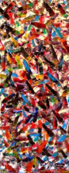 Œuvre contemporaine nommée « Equilibre - Sold / Vendu - Estimation : 35 000 € », Réalisée par CHARLES CARSON, GMBA, CREATEUR DU MOUVEMENT 'CARSONISME'