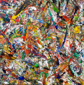 Œuvre contemporaine nommée « Chant floral - Sold / Vendu - Estimation: 35 000 € », Réalisée par CHARLES CARSON, GMBA, CREATEUR DU MOUVEMENT 'CARSONISME'