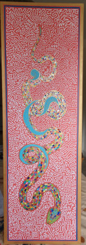 Œuvre contemporaine nommée « Le serpent (vendu) », Réalisée par RENAUD BARREYAT
