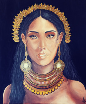 Œuvre contemporaine nommée « La native », Réalisée par M.PINTURA