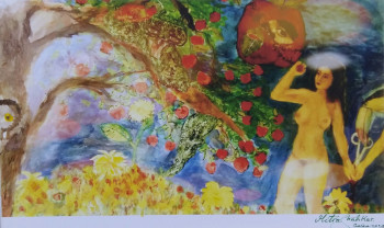 Œuvre contemporaine nommée « L'illumination. 2 », Réalisée par MITRA SHAHKAR