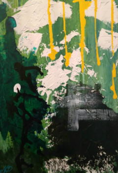 Œuvre contemporaine nommée « Abstrait 48 », Réalisée par VANESSA PAïNO