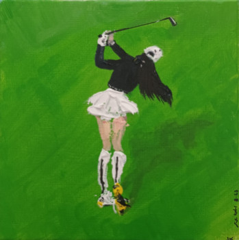 Œuvre contemporaine nommée « Golfeuse M. », Réalisée par JOëLLE DE LACANAU (KEHAL)