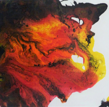 Œuvre contemporaine nommée « Lave (VENDU) », Réalisée par ANNE ROBIN