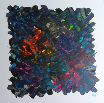 Œuvre contemporaine nommée « Chaos polychrome », Réalisée par RENAUD BARREYAT