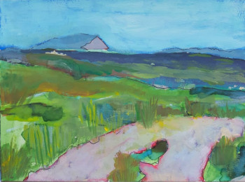 Œuvre contemporaine nommée « Paysage à la Sainte-Victoire », Réalisée par BONNEAU-MARRON