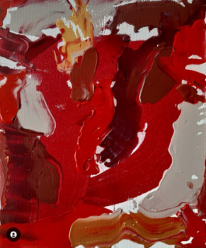 Œuvre contemporaine nommée « Red expression », Réalisée par BONNEAU-MARRON