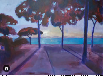 Œuvre contemporaine nommée « Paysage fauve méditerranéen », Réalisée par BONNEAU-MARRON