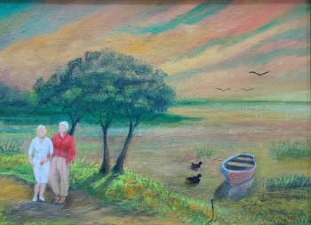 Œuvre contemporaine nommée « "Crépuscule et cheveux blancs.." », Réalisée par MARC DANCRE