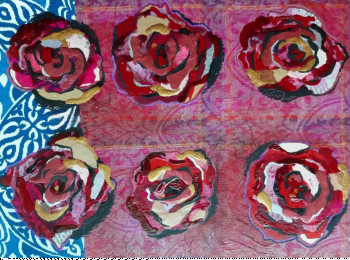 Œuvre contemporaine nommée « Six roses in tribute to the Arlesian Christian Lacroix », Réalisée par BONNEAU-MARRON