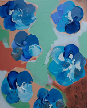 Œuvre contemporaine nommée « Pop art flowers », Réalisée par BONNEAU-MARRON
