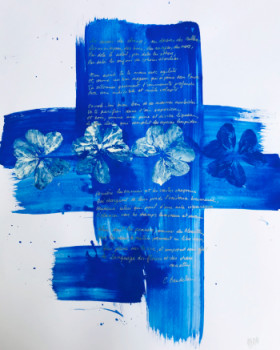 Œuvre contemporaine nommée « Les fleurs du mal », Réalisée par NADIA POULLAIN
