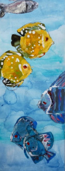Œuvre contemporaine nommée « L'aquarium », Réalisée par BONNEAU-MARRON
