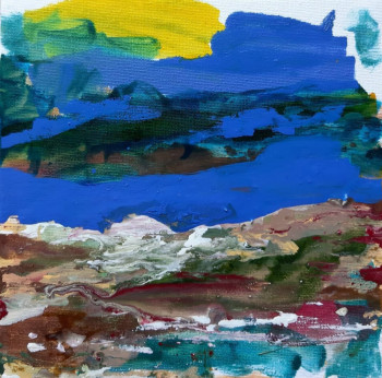 Œuvre contemporaine nommée « Paysage abstrait provençal », Réalisée par BONNEAU-MARRON
