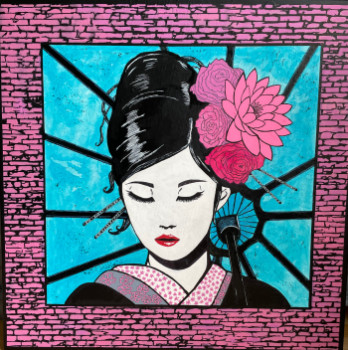 Œuvre contemporaine nommée « Geisha », Réalisée par VEG