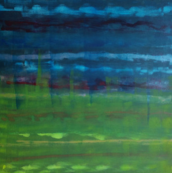 Œuvre contemporaine nommée « Vert tige », Réalisée par CHANTAL BLANDENIER