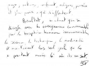 Œuvre contemporaine nommée « Etat planète terre », Réalisée par NICOLAS D