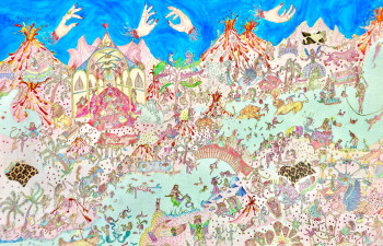 Œuvre contemporaine nommée « The Queen and The Knight », Réalisée par YULIA LAVIA