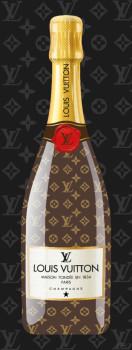 Œuvre contemporaine nommée « LV Champagne bottle », Réalisée par JHC