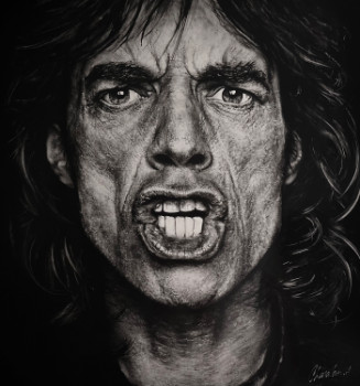 Œuvre contemporaine nommée « Mick Jagger », Réalisée par CHAPALAIN A
