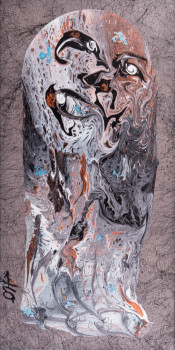 Œuvre contemporaine nommée « INFERNO DI DANTE (secret Egyptien) 1 », Réalisée par JLO