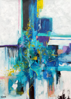 Œuvre contemporaine nommée « Blue origine », Réalisée par VINADELLE