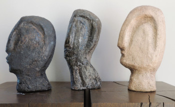 Œuvre contemporaine nommée « THREE SCULPTURES », Réalisée par ELENI PAPPA TSANTILIS