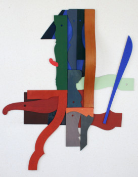 Œuvre contemporaine nommée « PAINTED WOOD TEMPLATES 3 », Réalisée par RAMON LOPEZ