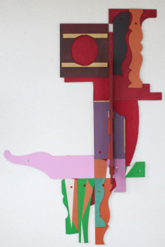 Œuvre contemporaine nommée « PAINTED WOOD TEMPLATES 4 », Réalisée par RAMON LOPEZ