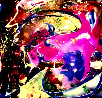 Œuvre contemporaine nommée « Cosmos », Réalisée par PIERRE PAUL MARCHINI