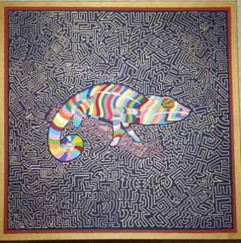 Œuvre contemporaine nommée « Le cameléon (vendu) », Réalisée par RENAUD BARREYAT
