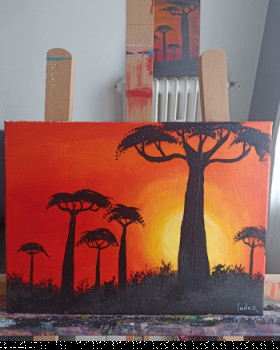 Œuvre contemporaine nommée « BAOBAB », Réalisée par LUDAX