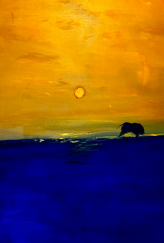 Œuvre contemporaine nommée « Crépuscule », Réalisée par RENé VASQUEZ