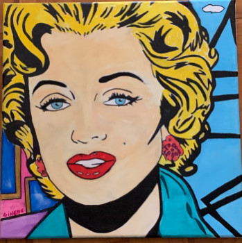 Œuvre contemporaine nommée « Marilyn », Réalisée par GINETTE