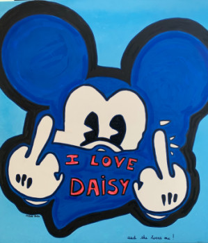 Œuvre contemporaine nommée « I love Daisy and she loves me ! », Réalisée par GINETTE