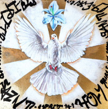 Œuvre contemporaine nommée « Holy Street Spirit », Réalisée par JARIKU