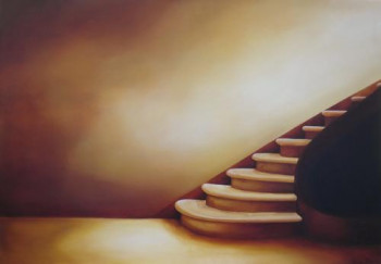 Œuvre contemporaine nommée « L'escalier », Réalisée par GENOWEFA PAWLAK