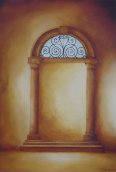 Œuvre contemporaine nommée « La porte murée », Réalisée par GENOWEFA PAWLAK