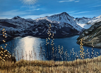 Œuvre contemporaine nommée « Lac de la montagne », Réalisée par RITA