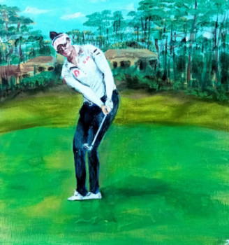 Œuvre contemporaine nommée « Atthaya THITKUL, Golf de Lacanau », Réalisée par JOëLLE DE LACANAU (KEHAL)