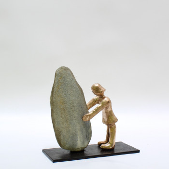 Œuvre contemporaine nommée « Menhir (n°347) », Réalisée par DIDIER FOURNIER