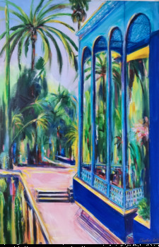 Œuvre contemporaine nommée « Jardin Majorelle », Réalisée par CLICKART+